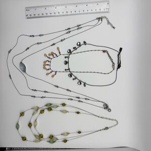 Set of necklaces. Vintage circa 2000.
